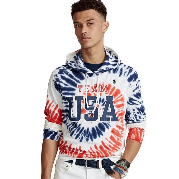 Men's Team USA Tie-Dye Hooded T-Shirt