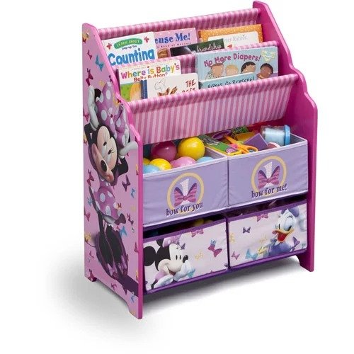 Minnie Mouse Book & Toy Organizer