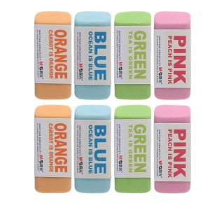 M&G 8 Pack Large Erasers Pencil Erasers