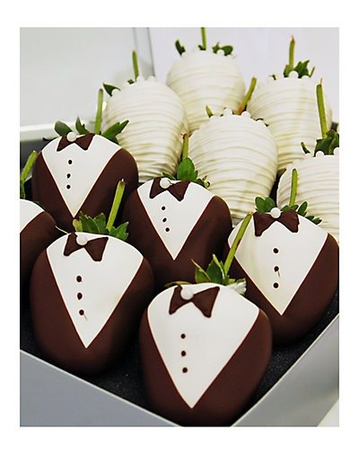 Set of 12 Wedding Belgian Chocolate Covered Strawberries