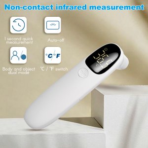 Lixada Handheld Electronic Thermometer Portable Forehead Thermometer