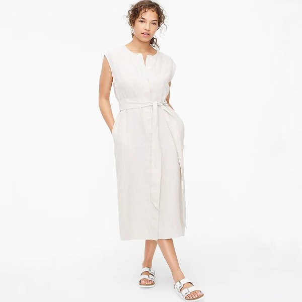 J crew outlet tie waist dress