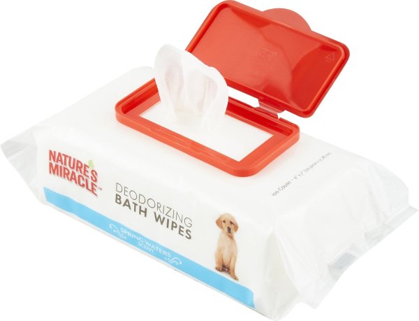 Spring Waters Deodorizing Dog Bath Wipes, 100 count - Chewy.com
