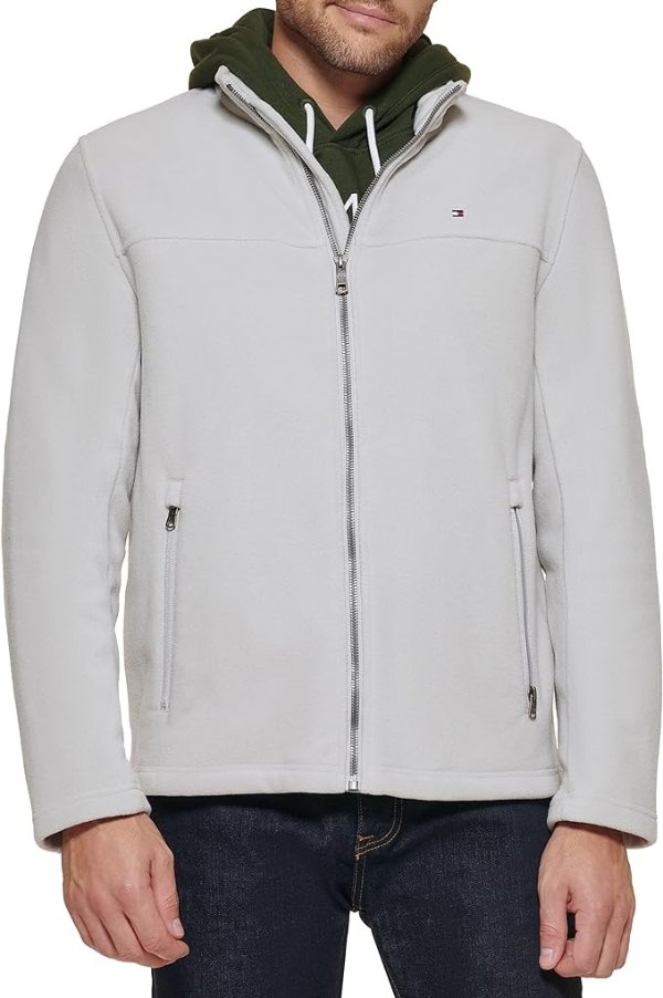 Men's Classic Zip Front Polar Fleece Jacket