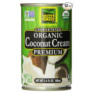 Native Forest Organic Premium Coconut Cream, Unsweetened, 5.4 Ounce (Pack of 12)