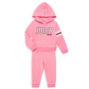 超后一天：Juicy Couture 童装童鞋优惠特惠 卫衣+卫裤套装$24.99起