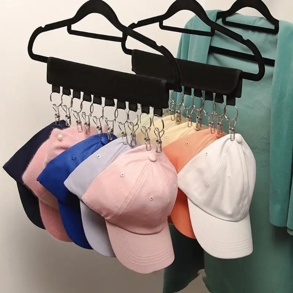 Home Closet Baseball Cap Organizer Hanger Hat Hanger Clip Cap Organizer Hanger | Shop Now For Limited-time Deals | Temu