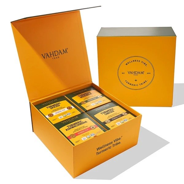 Organic Turmeric Wellness Detox Box - 4 Herbal Teas