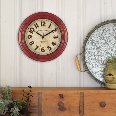 11.5" Red Wall Clock