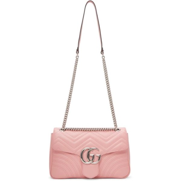 Pink Medium GG Marmont 2.0 Bag