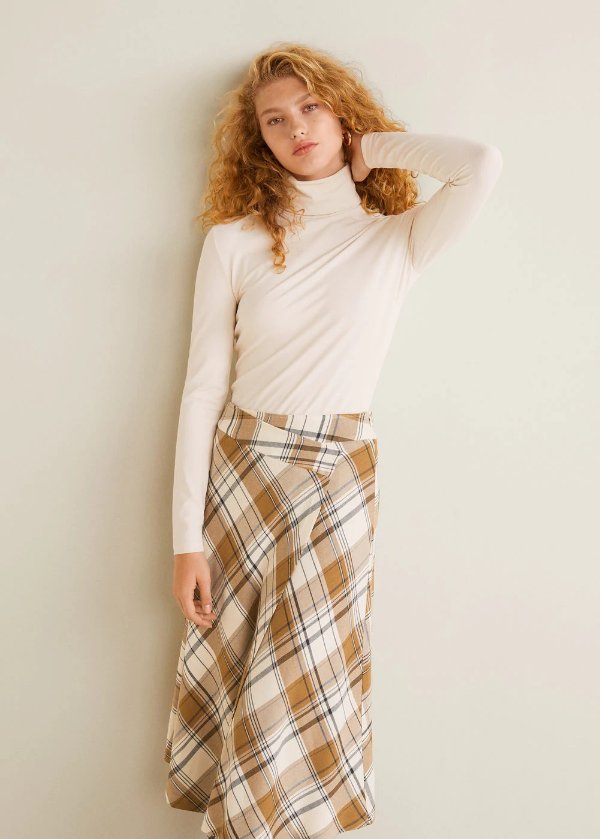 Check wrap skirt - Women | OUTLET USA