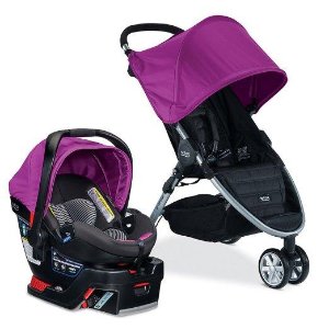 Britax B-agile 3/B-Safe 35婴儿车旅行组合, 紫色款