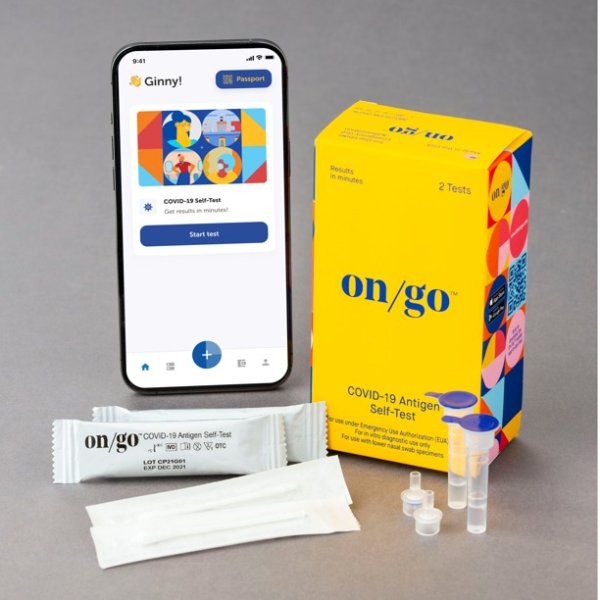 COVID-19 Antigen Self-Test - Tech-Enabled, At-Home Covid Test (OTC)- Results in 10 Minutes - 2 Test Kit