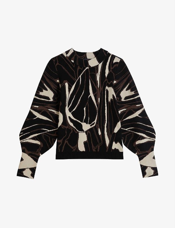 Marelia abstract knitted jumper