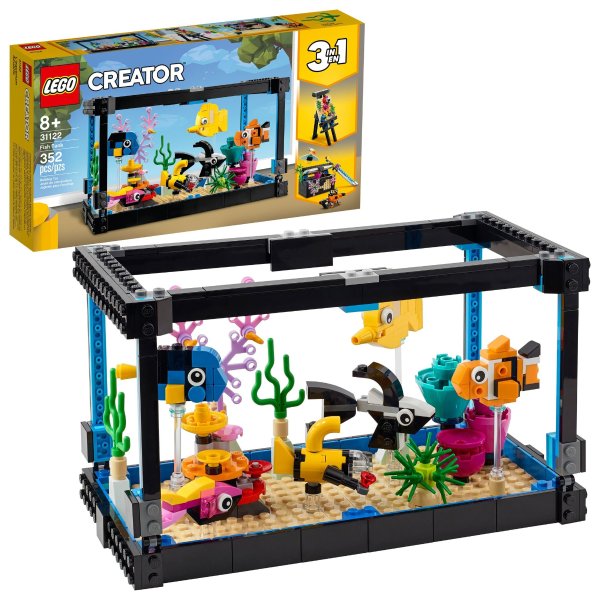 Creator 3in1 Fish Tank 31122 BuildingToy; Great Gift for Kids (352 Pieces)