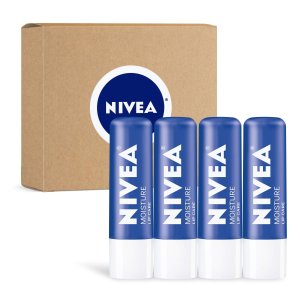 NIVEA 保湿唇膏4支热卖 修复干裂唇纹