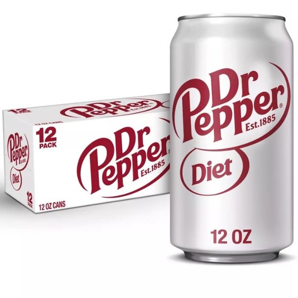 Diet Dr Pepper Soda - 12pk/12 fl oz Cans