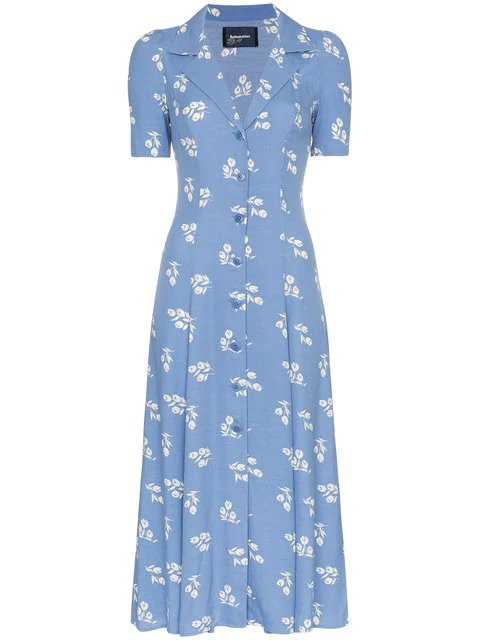 ReformationClarice floral print buttoned dress