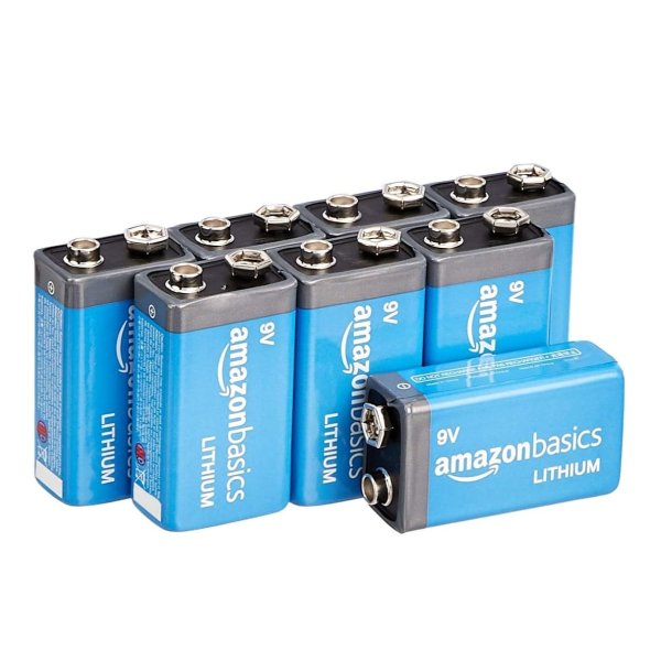 8-Pack 9 Volt Lithium High-Performance Batteries