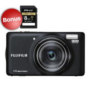 Fuji FinePix T350 14MP 3" LCD 10x Optical Zoom Digital Camera with Bonus 8GB SD Card