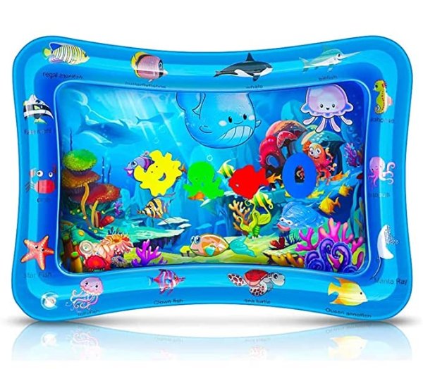 Tummy Time Baby Water Mat Inflatable Baby Play Activity Center for 3 6 9 Months