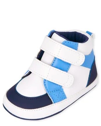 Baby Boys Colorblock Hi Top Sneakers | The Children's Place - BLUE