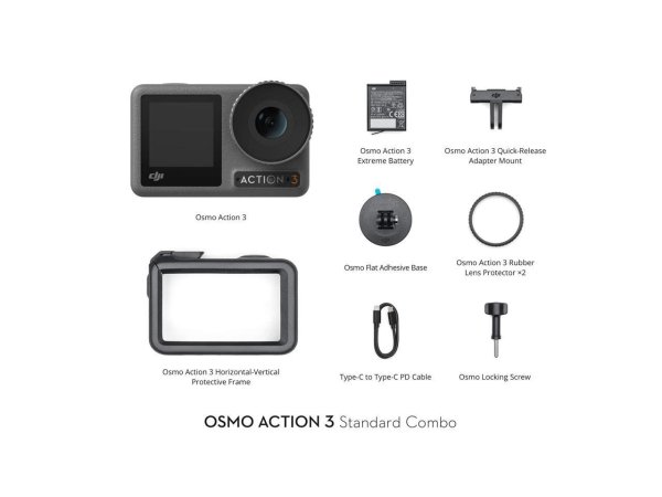 DJI大疆 Osmo Action 3 - 4K 运动相机 标准套装