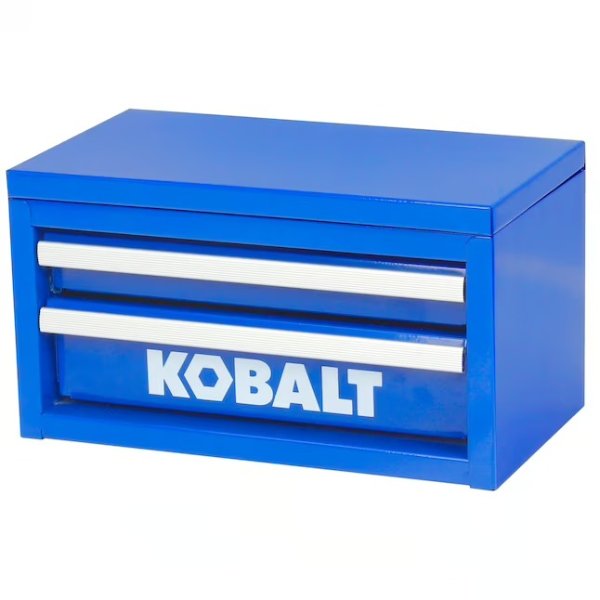 Friction 2 Drawer Blue Steel Tool Box