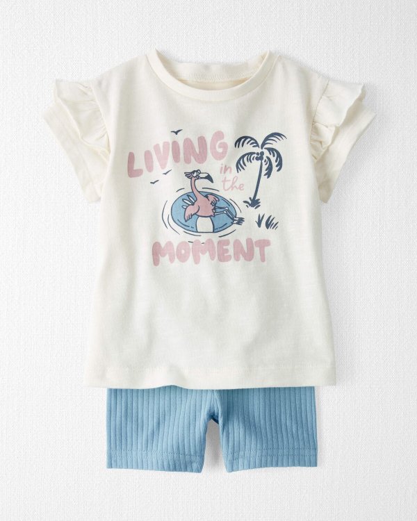 Baby 2-Piece Organic Cotton Living in the Moment Set