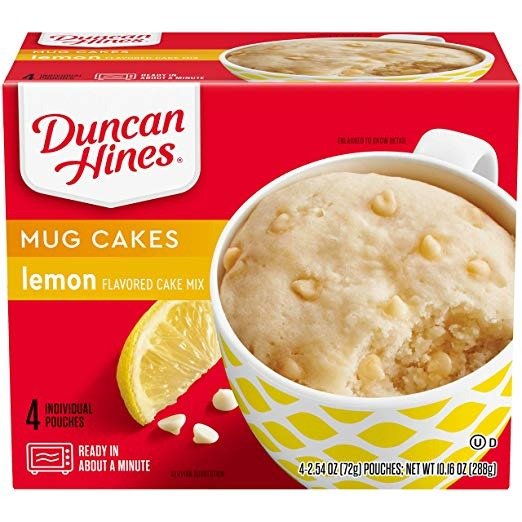 Perfect Size for 1 Cake Mix, Ready in About a Minute, Lemon Cake, 4 Individual Pouches, 2.5 Ounce (Pack of 4)