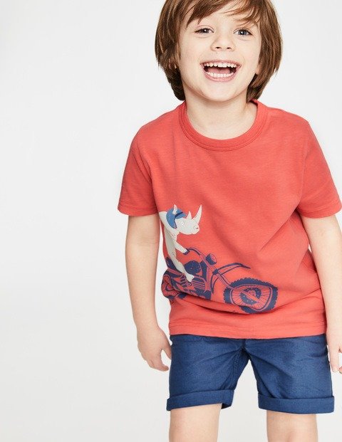 Vehicle T-Shirt - Baked Coral Rhino | Boden US