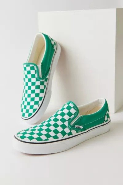 Seasonal Checkerboard Slip-On Sneaker