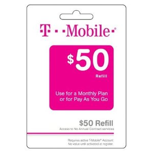 Target促销T-Mobile预付费充值卡