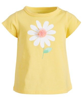 Baby Girls Cotton Daisy T-Shirt, Created for Macy's