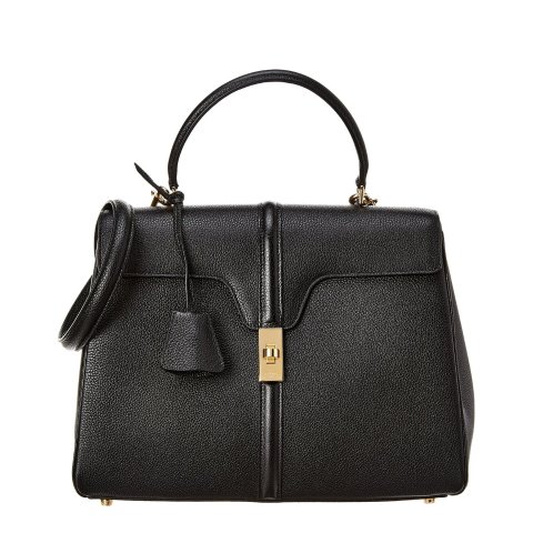 Celine16 Medium Leather Satchel