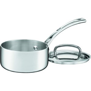 Cuisinart Tri-Ply Stainless 1-Quart Saucepan with Cover
