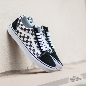 madewell x vans® unisex old skool lace-up sneakers in checked calf hair