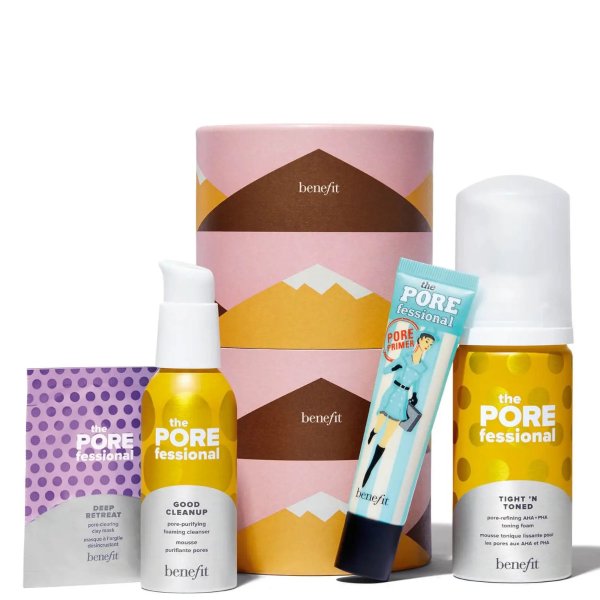 Holiday Pore Score Pore Minimising Cleanser, Toner and Porefessional Primer Gift Set (Worth £63.50)