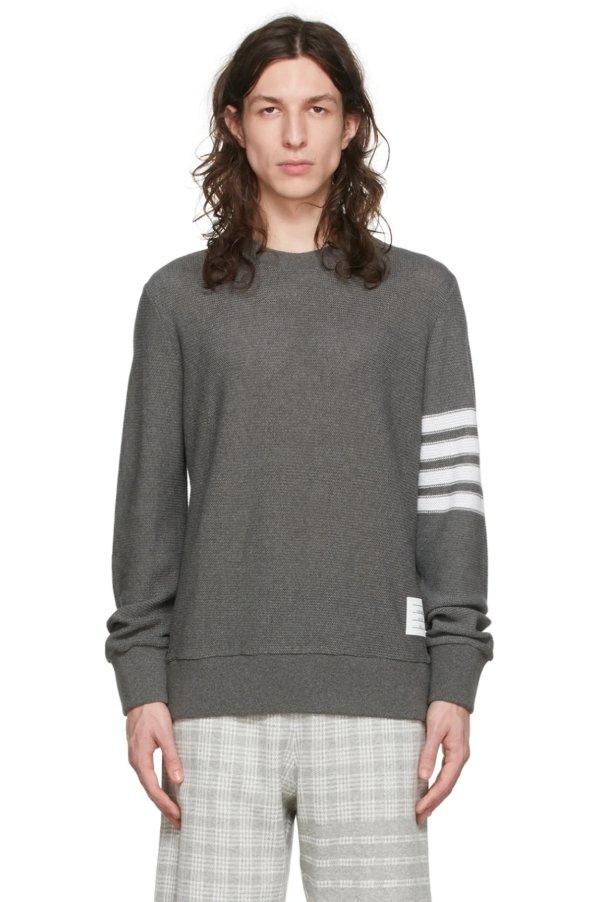 Grey 4-Bar Sweatshirt