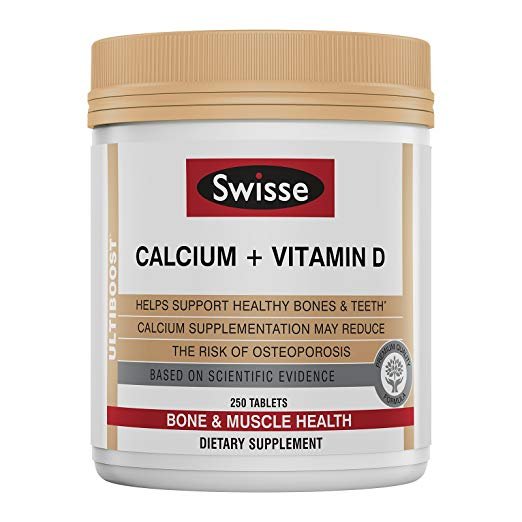Calcium Plus Vitamin D Tablets, 250 Count, Supports Healthy Bones and Teeth, May Reduce Osteoporosis Risk*