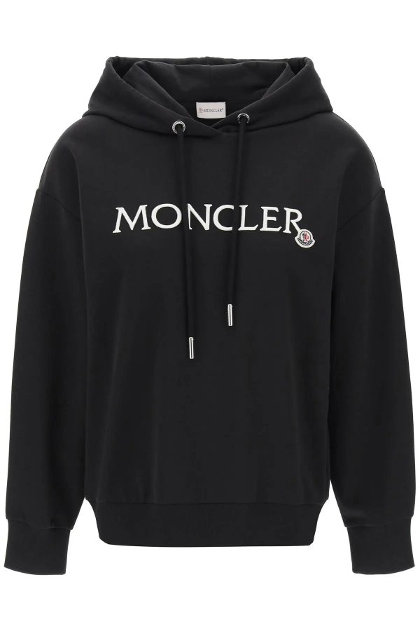 Hooded sweatshirt with embroidered logo Moncler