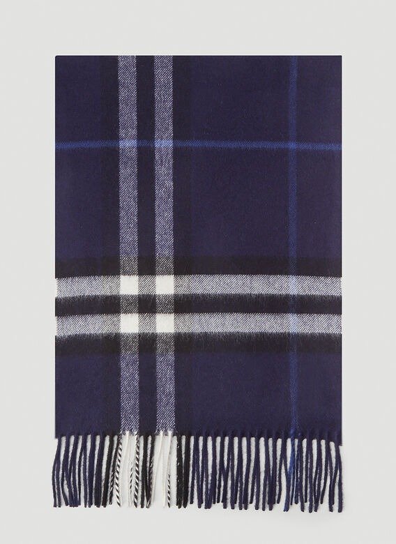 Giant Icon Cashmere Scarf in Blue | LN-CC