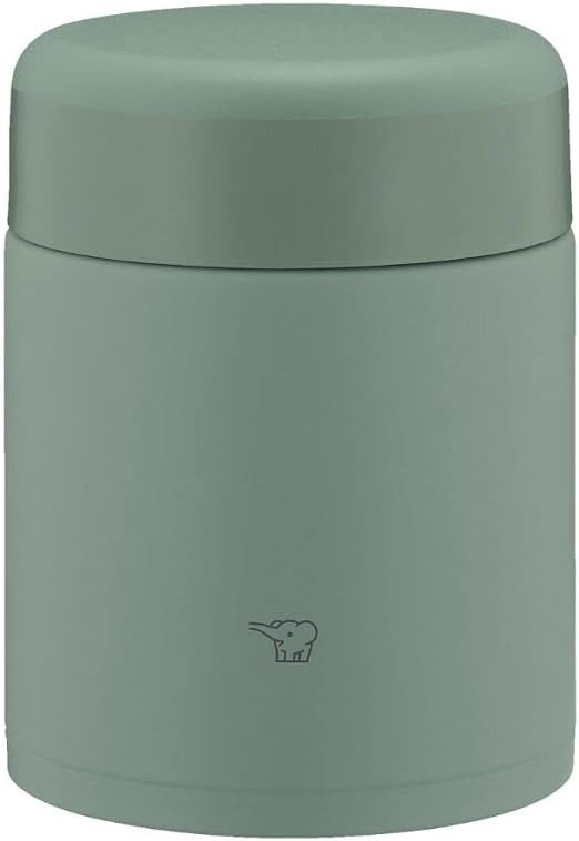 SW-KA40-GM Stainless Steel Insulated Soup Jar, Lunch Jar, Seamless, 13.5 fl oz (400 ml), Matte Green
