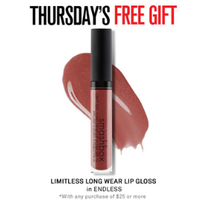  with any $25 order from 12 PM through 5 PM ET @ Smashbox