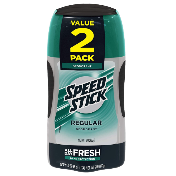 Speed Stick Deodorant, Regular 3 oz (Pack of 2)