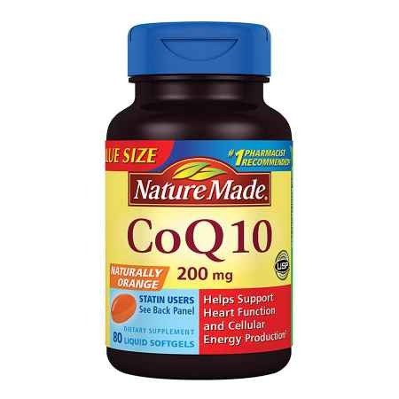 CoQ10 200 mg Dietary Supplement Liquid Softgels
