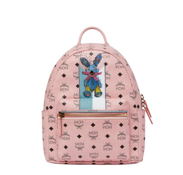 Stark Stripe Rabbit Backpack in Visetos