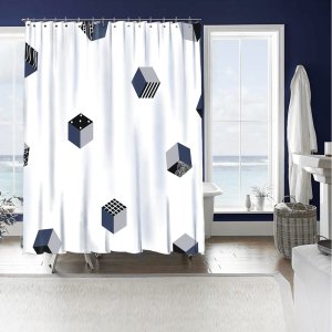 Wasserrhythm Shower Curtain 72x72 Inches