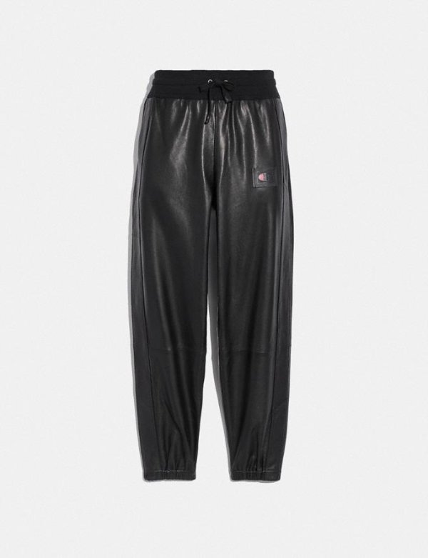 X Champion Leather Joggers