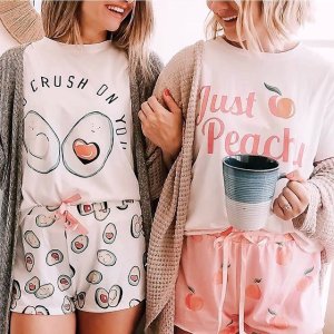 Amazon Selected Cute Cartoon Print Pajama Set